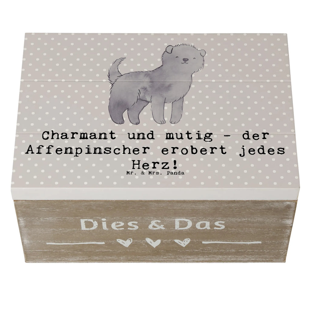 Holzkiste Affenpinscher Charmeur Schatzkiste, Geschenkdose, Erinnerungsbox, Geschenkbox, Dekokiste, Kiste, XXL, Holzkiste, Truhe, Aufbewahrungsbox, Erinnerungskiste, Schatulle, Hund, Hunderasse, Rassehund, Hundebesitzer, Geschenk, Tierfreund, Schenken, Welpe