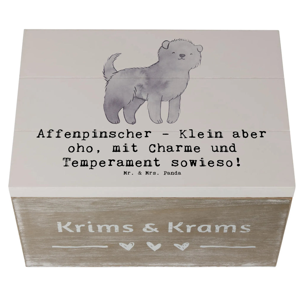 Holzkiste Affenpinscher Charme Erinnerungskiste, Aufbewahrungsbox, Schatzkiste, Schatulle, Geschenkdose, Kiste, Erinnerungsbox, Dekokiste, Geschenkbox, XXL, Holzkiste, Truhe, Hund, Hunderasse, Rassehund, Hundebesitzer, Geschenk, Tierfreund, Schenken, Welpe