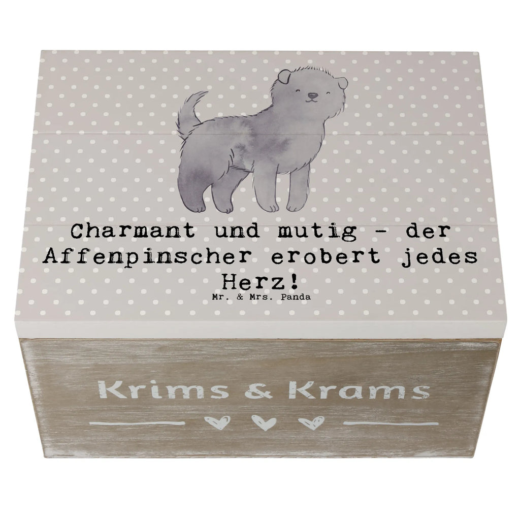 Holzkiste Affenpinscher Charmeur Schatzkiste, Geschenkdose, Erinnerungsbox, Geschenkbox, Dekokiste, Kiste, XXL, Holzkiste, Truhe, Aufbewahrungsbox, Erinnerungskiste, Schatulle, Hund, Hunderasse, Rassehund, Hundebesitzer, Geschenk, Tierfreund, Schenken, Welpe