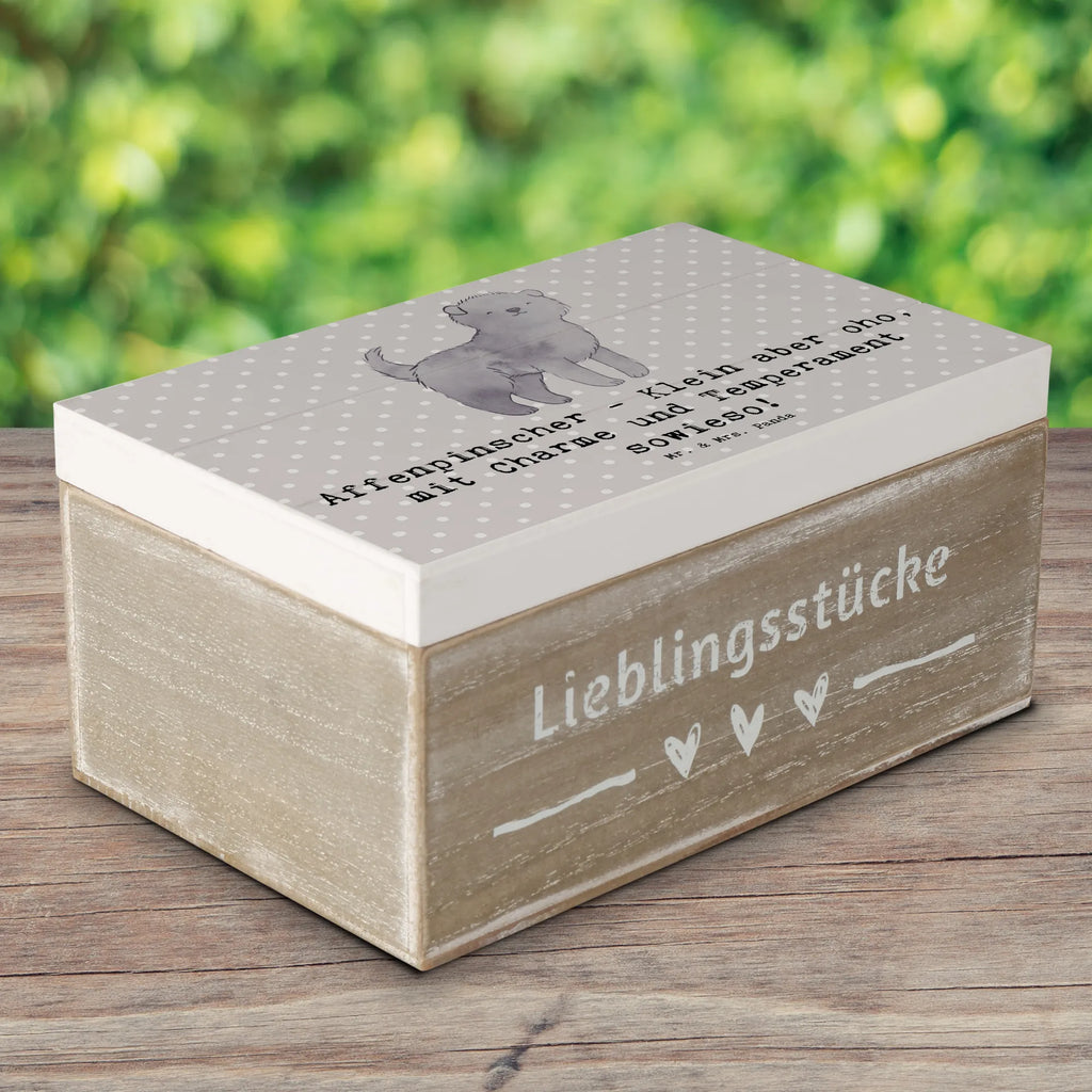 Holzkiste Affenpinscher Charme Erinnerungskiste, Aufbewahrungsbox, Schatzkiste, Schatulle, Geschenkdose, Kiste, Erinnerungsbox, Dekokiste, Geschenkbox, XXL, Holzkiste, Truhe, Hund, Hunderasse, Rassehund, Hundebesitzer, Geschenk, Tierfreund, Schenken, Welpe
