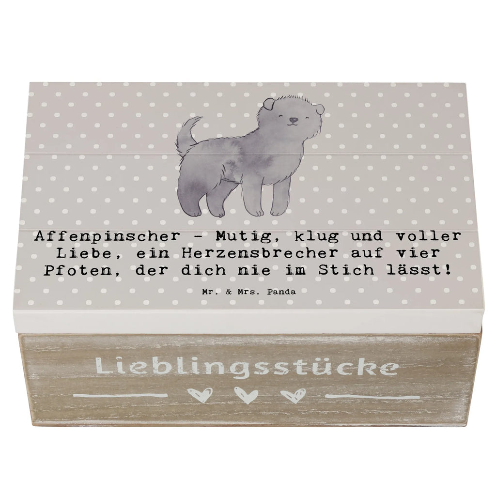 Wooden chest Affenpinscher - Mutig, klug und voller Liebe, ein Herzensbrecher auf vier Pfoten, der dich nie im Stich lässt! Dekokiste, Kiste, Erinnerungsbox, Geschenkbox, Holzkiste, Erinnerungskiste, XXL, Schatulle, Geschenkdose, Schatzkiste, Truhe, Aufbewahrungsbox, Hund, Hunderasse, Rassehund, Hundebesitzer, Geschenk, Tierfreund, Schenken, Welpe