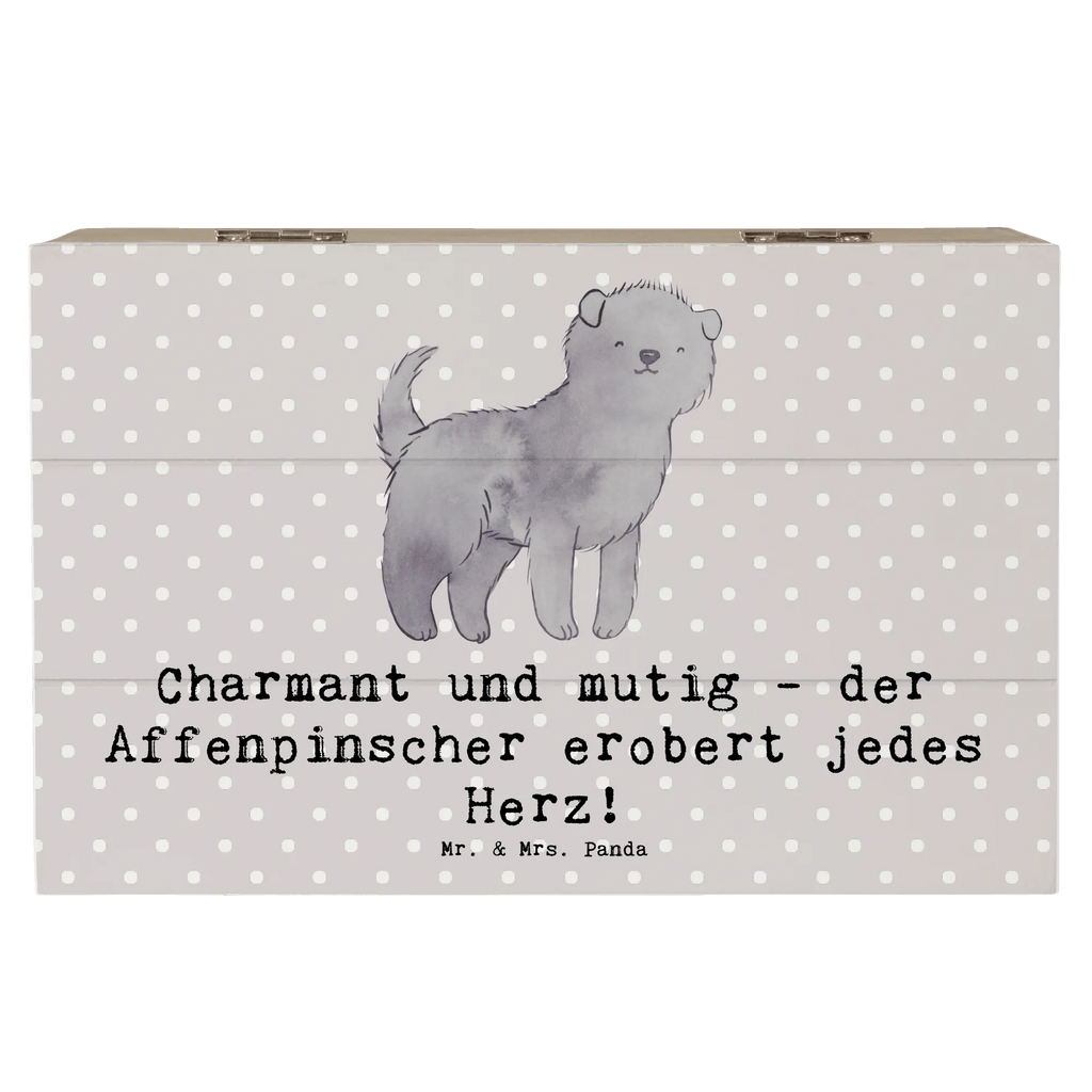 Holzkiste Affenpinscher Charmeur Schatzkiste, Geschenkdose, Erinnerungsbox, Geschenkbox, Dekokiste, Kiste, XXL, Holzkiste, Truhe, Aufbewahrungsbox, Erinnerungskiste, Schatulle, Hund, Hunderasse, Rassehund, Hundebesitzer, Geschenk, Tierfreund, Schenken, Welpe