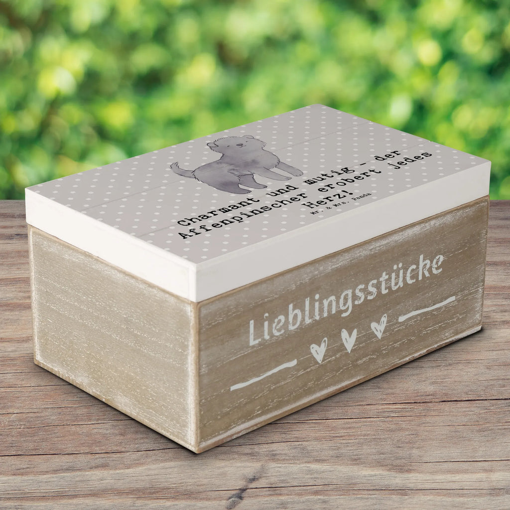 Holzkiste Affenpinscher Charmeur Schatzkiste, Geschenkdose, Erinnerungsbox, Geschenkbox, Dekokiste, Kiste, XXL, Holzkiste, Truhe, Aufbewahrungsbox, Erinnerungskiste, Schatulle, Hund, Hunderasse, Rassehund, Hundebesitzer, Geschenk, Tierfreund, Schenken, Welpe
