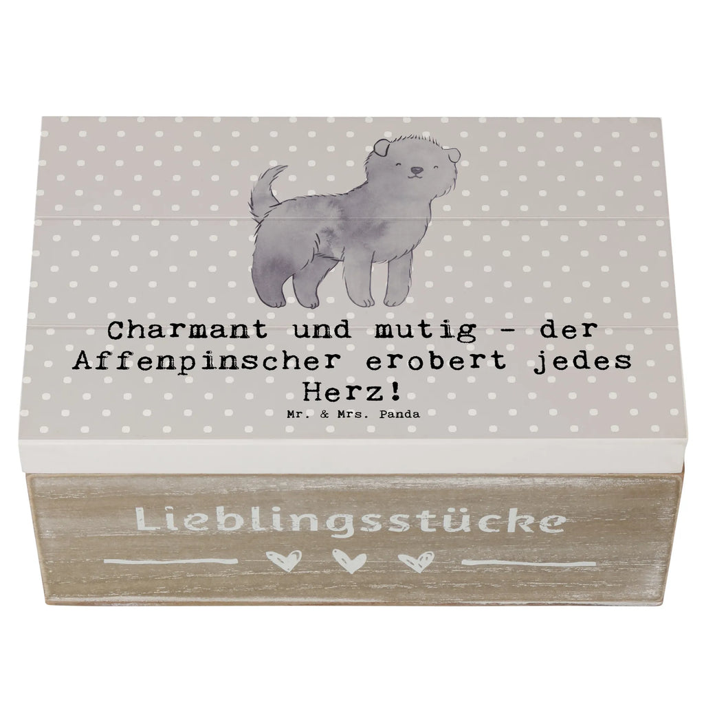 Holzkiste Affenpinscher Charmeur Schatzkiste, Geschenkdose, Erinnerungsbox, Geschenkbox, Dekokiste, Kiste, XXL, Holzkiste, Truhe, Aufbewahrungsbox, Erinnerungskiste, Schatulle, Hund, Hunderasse, Rassehund, Hundebesitzer, Geschenk, Tierfreund, Schenken, Welpe