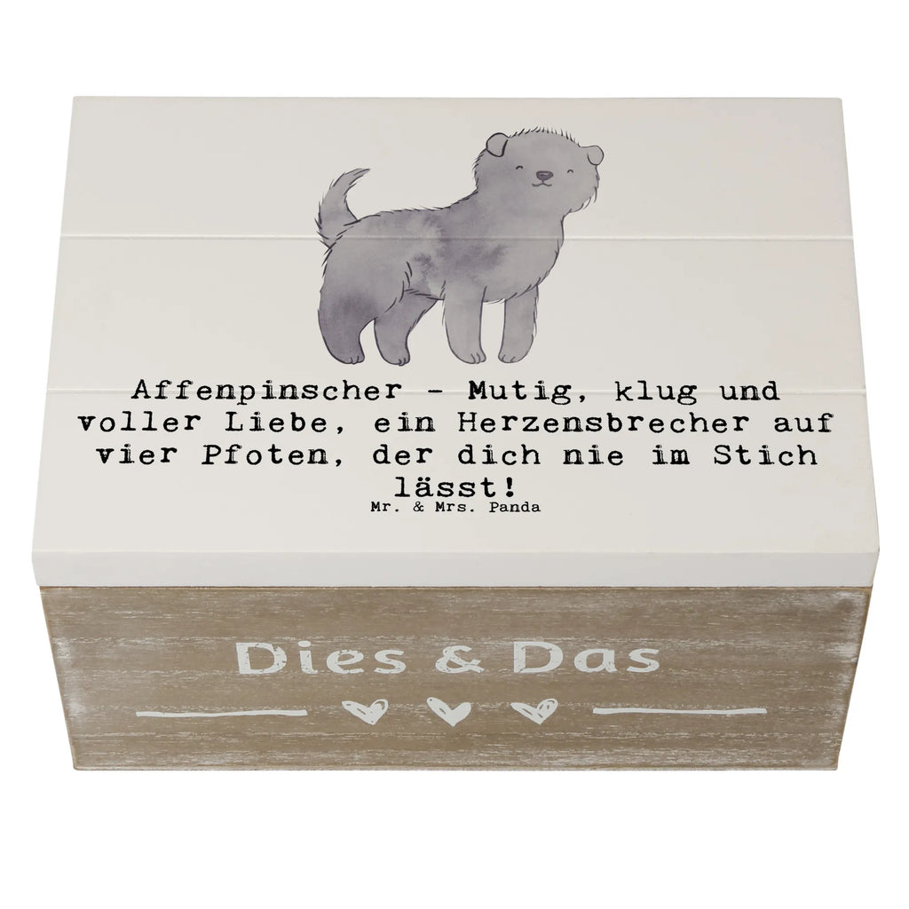 Wooden chest Affenpinscher - Mutig, klug und voller Liebe, ein Herzensbrecher auf vier Pfoten, der dich nie im Stich lässt! Dekokiste, Kiste, Erinnerungsbox, Geschenkbox, Holzkiste, Erinnerungskiste, XXL, Schatulle, Geschenkdose, Schatzkiste, Truhe, Aufbewahrungsbox, Hund, Hunderasse, Rassehund, Hundebesitzer, Geschenk, Tierfreund, Schenken, Welpe