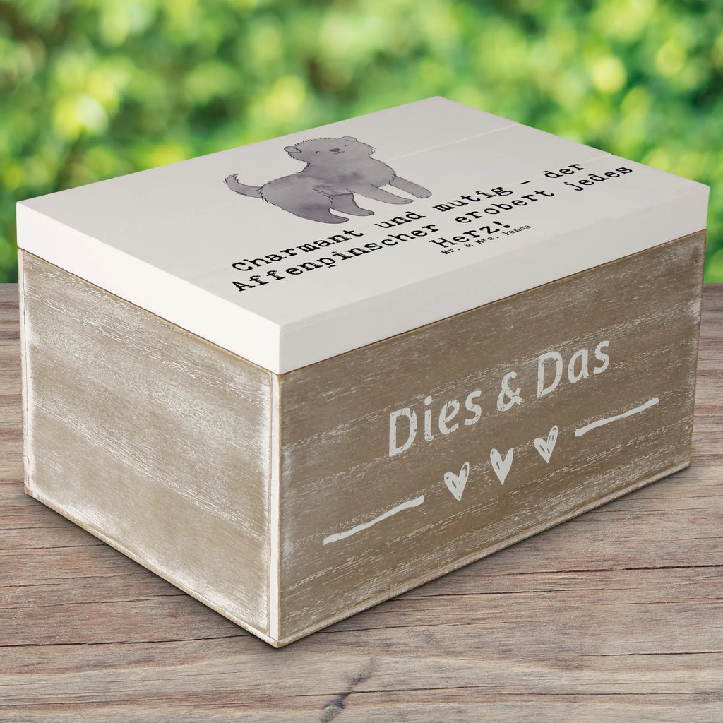 Holzkiste Affenpinscher Charmeur Schatzkiste, Geschenkdose, Erinnerungsbox, Geschenkbox, Dekokiste, Kiste, XXL, Holzkiste, Truhe, Aufbewahrungsbox, Erinnerungskiste, Schatulle, Hund, Hunderasse, Rassehund, Hundebesitzer, Geschenk, Tierfreund, Schenken, Welpe