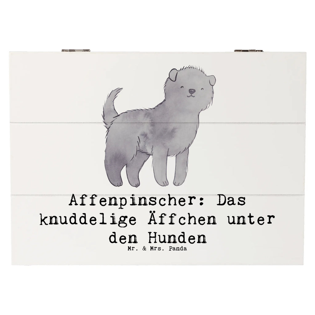 Holzkiste Affenpinscher Äffchen Truhe, Geschenkdose, Kiste, Schatzkiste, Erinnerungsbox, Schatulle, Holzkiste, XXL, Erinnerungskiste, Geschenkbox, Dekokiste, Aufbewahrungsbox, Hund, Hunderasse, Rassehund, Hundebesitzer, Geschenk, Tierfreund, Schenken, Welpe