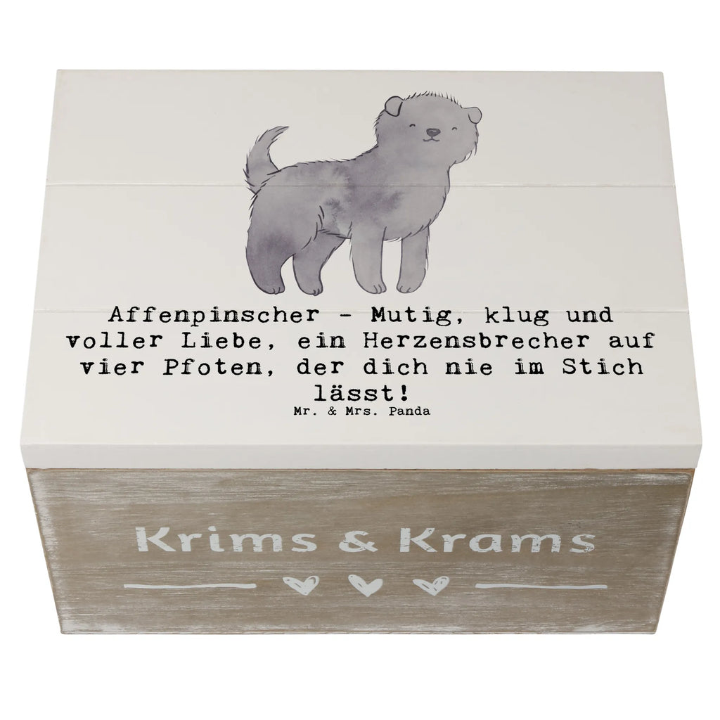 Wooden chest Affenpinscher - Mutig, klug und voller Liebe, ein Herzensbrecher auf vier Pfoten, der dich nie im Stich lässt! Dekokiste, Kiste, Erinnerungsbox, Geschenkbox, Holzkiste, Erinnerungskiste, XXL, Schatulle, Geschenkdose, Schatzkiste, Truhe, Aufbewahrungsbox, Hund, Hunderasse, Rassehund, Hundebesitzer, Geschenk, Tierfreund, Schenken, Welpe