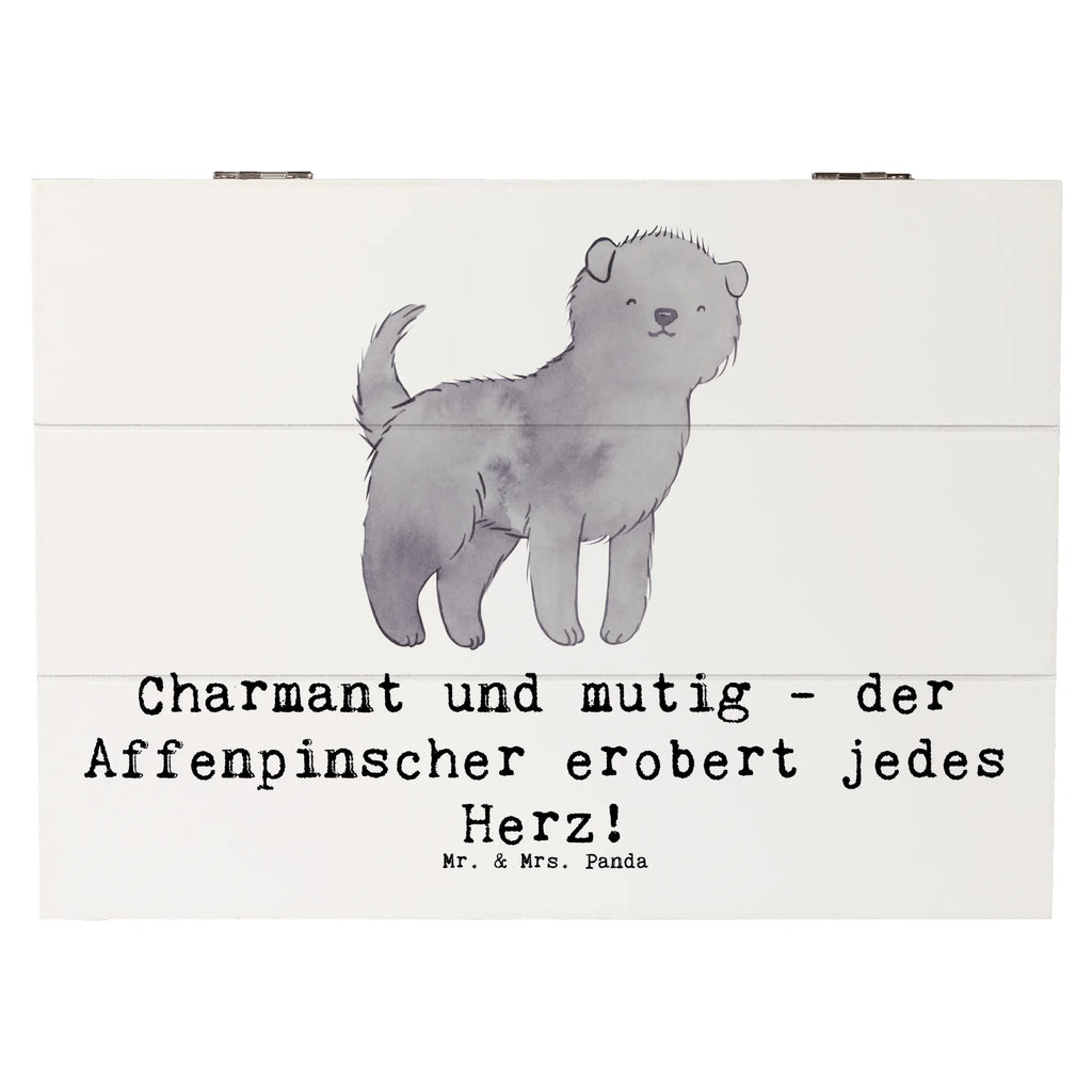 Holzkiste Affenpinscher Charmeur Schatzkiste, Geschenkdose, Erinnerungsbox, Geschenkbox, Dekokiste, Kiste, XXL, Holzkiste, Truhe, Aufbewahrungsbox, Erinnerungskiste, Schatulle, Hund, Hunderasse, Rassehund, Hundebesitzer, Geschenk, Tierfreund, Schenken, Welpe