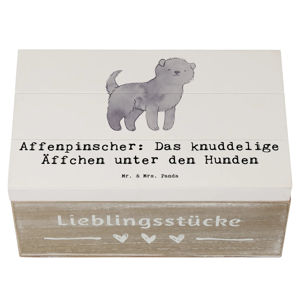 Holzkiste Affenpinscher Äffchen Truhe, Geschenkdose, Kiste, Schatzkiste, Erinnerungsbox, Schatulle, Holzkiste, XXL, Erinnerungskiste, Geschenkbox, Dekokiste, Aufbewahrungsbox, Hund, Hunderasse, Rassehund, Hundebesitzer, Geschenk, Tierfreund, Schenken, Welpe