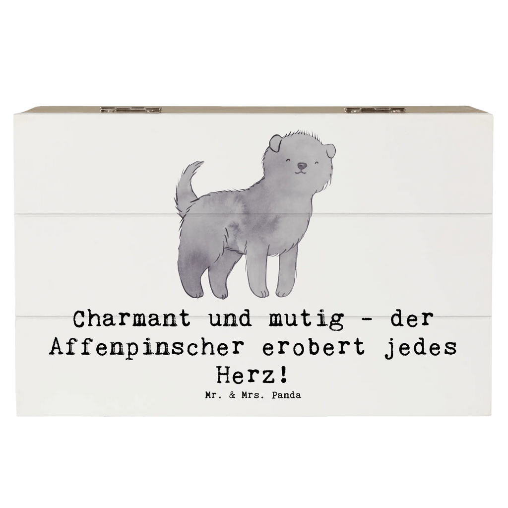 Holzkiste Affenpinscher Charmeur Schatzkiste, Geschenkdose, Erinnerungsbox, Geschenkbox, Dekokiste, Kiste, XXL, Holzkiste, Truhe, Aufbewahrungsbox, Erinnerungskiste, Schatulle, Hund, Hunderasse, Rassehund, Hundebesitzer, Geschenk, Tierfreund, Schenken, Welpe