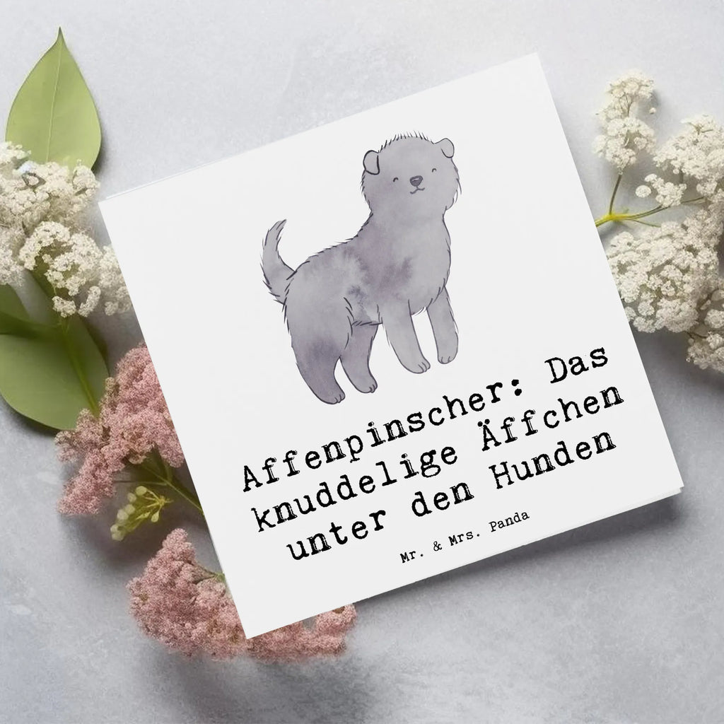 Deluxe Karte Affenpinscher Äffchen Karte, Grußkarte, Hochzeitskarte, Einladungskarte, Hochwertige Grußkarte, Klappkarte, Hochwertige Klappkarte, Glückwunschkarte, Geburtstagskarte, Hund, Hunderasse, Rassehund, Hundebesitzer, Geschenk, Tierfreund, Schenken, Welpe