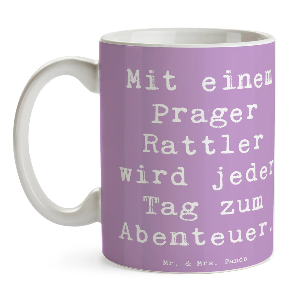 Tasse Spruch Prager Rattler Abenteuer Tasse, Kaffeetasse, Tasse mit Zitaten, Teetasse, Geschenktasse, Porzellantasse, Tasse mit Motiven, Bürotasse, Keramiktasse, Hund, Hunderasse, Rassehund, Hundebesitzer, Geschenk, Tierfreund, Schenken, Welpe