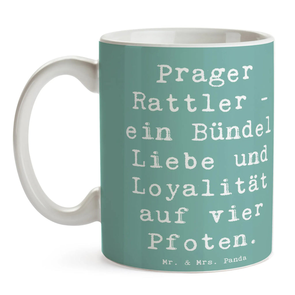 Tasse Spruch Prager Rattler Geschenktasse, Keramiktasse, Porzellantasse, Teetasse, Tasse mit Zitaten, Bürotasse, Kaffeetasse, Tasse, Tasse mit Motiven, Hund, Hunderasse, Rassehund, Hundebesitzer, Geschenk, Tierfreund, Schenken, Welpe