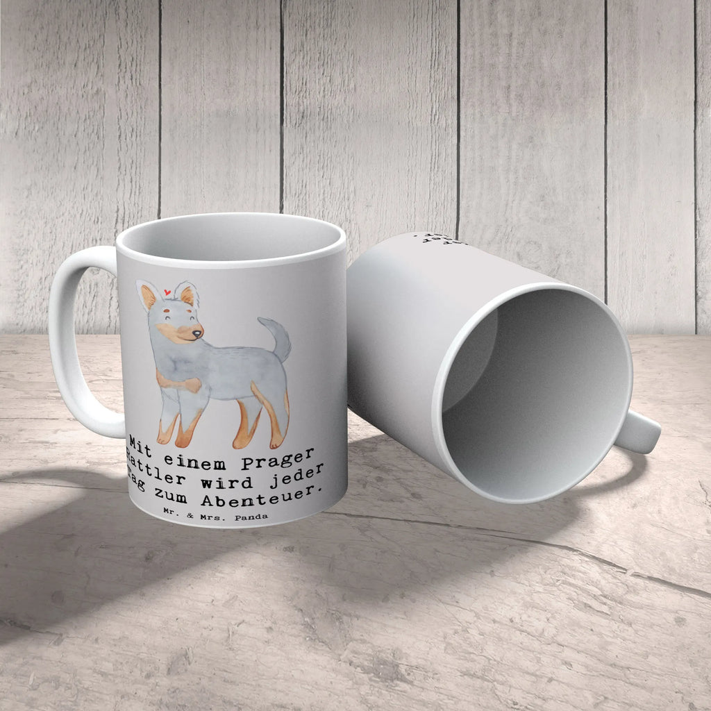 Tasse Prager Rattler Abenteuer Porzellantasse, Geschenktasse, Tasse mit Zitaten, Keramiktasse, Tasse mit Motiven, Bürotasse, Tasse, Kaffeetasse, Teetasse, Hund, Hunderasse, Rassehund, Hundebesitzer, Geschenk, Tierfreund, Schenken, Welpe