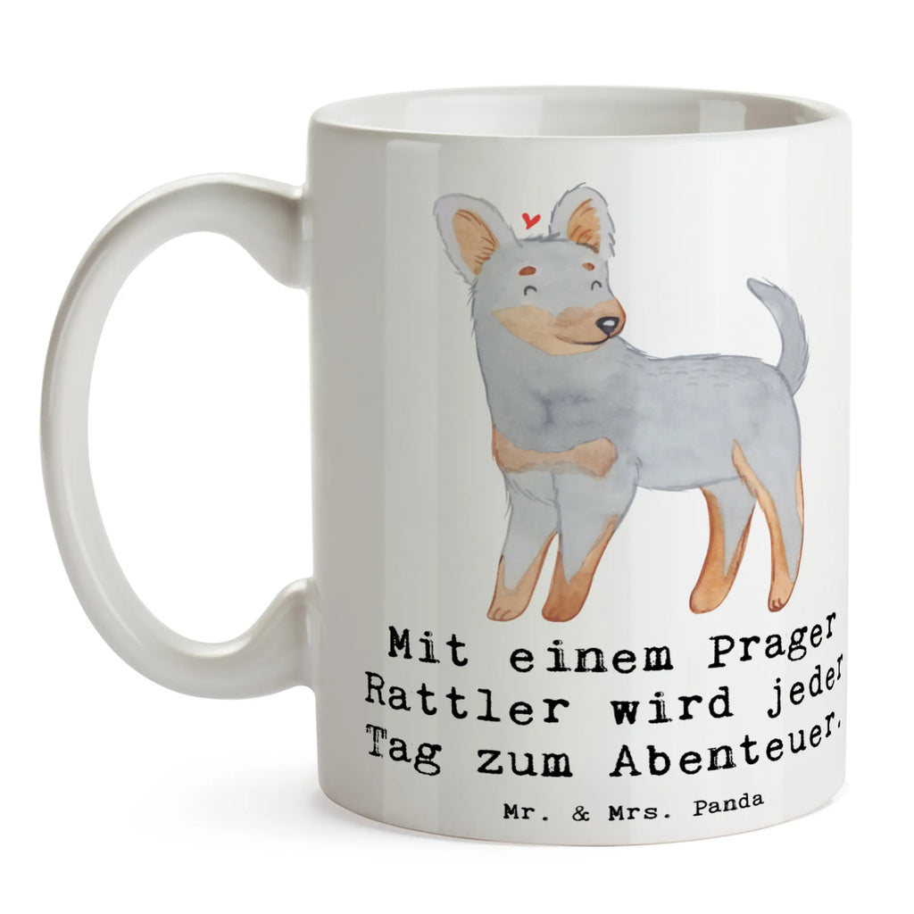 Tasse Prager Rattler Abenteuer Porzellantasse, Geschenktasse, Tasse mit Zitaten, Keramiktasse, Tasse mit Motiven, Bürotasse, Tasse, Kaffeetasse, Teetasse, Hund, Hunderasse, Rassehund, Hundebesitzer, Geschenk, Tierfreund, Schenken, Welpe