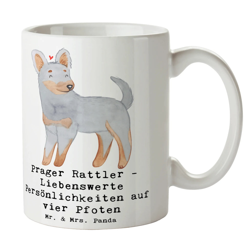 Tasse Prager Rattler Porzellantasse, Geschenktasse, Tasse, Tasse mit Motiven, Tasse mit Zitaten, Kaffeetasse, Keramiktasse, Bürotasse, Teetasse, Hund, Hunderasse, Rassehund, Hundebesitzer, Geschenk, Tierfreund, Schenken, Welpe
