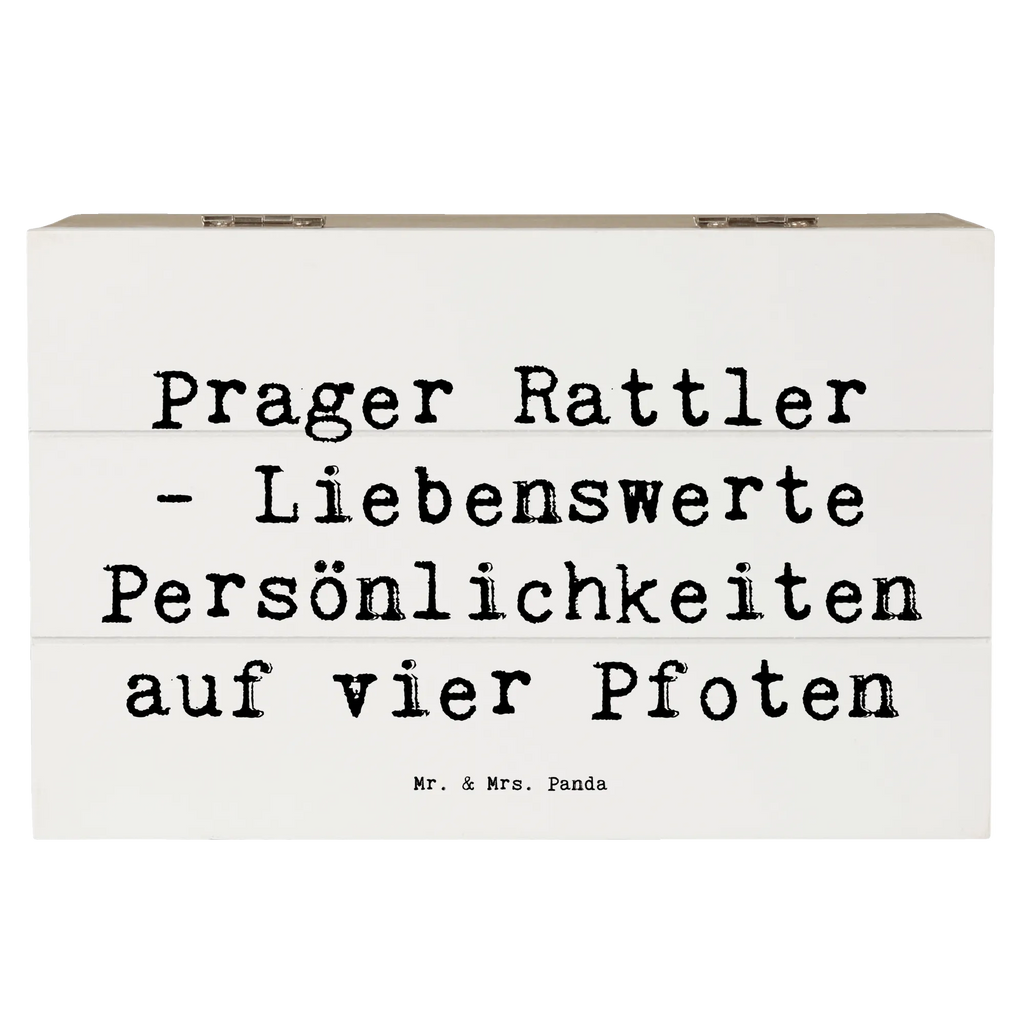 Wooden chest Saying Prager Rattler - Liebenswerte Persönlichkeiten auf vier Pfoten Schatzkiste, XXL, Kiste, Erinnerungsbox, Schatulle, Dekokiste, Erinnerungskiste, Geschenkbox, Aufbewahrungsbox, Holzkiste, Geschenkdose, Truhe, Hund, Hunderasse, Rassehund, Hundebesitzer, Geschenk, Tierfreund, Schenken, Welpe