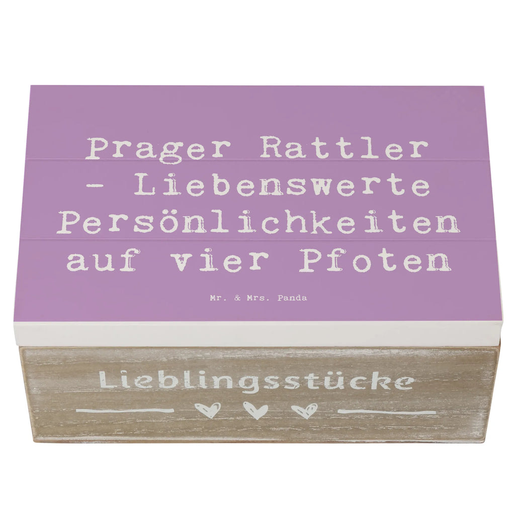 Wooden chest Saying Prager Rattler - Liebenswerte Persönlichkeiten auf vier Pfoten Schatzkiste, XXL, Kiste, Erinnerungsbox, Schatulle, Dekokiste, Erinnerungskiste, Geschenkbox, Aufbewahrungsbox, Holzkiste, Geschenkdose, Truhe, Hund, Hunderasse, Rassehund, Hundebesitzer, Geschenk, Tierfreund, Schenken, Welpe