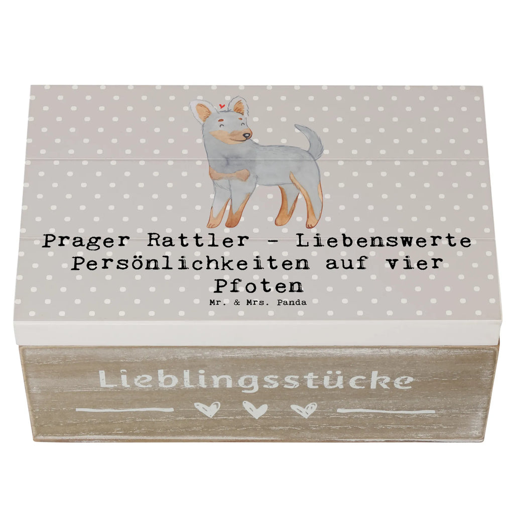 Wooden chest Prager Rattler - Liebenswerte Persönlichkeiten auf vier Pfoten Geschenkbox, Holzkiste, Truhe, Aufbewahrungsbox, Schatzkiste, Erinnerungsbox, Schatulle, Dekokiste, Geschenkdose, XXL, Erinnerungskiste, Kiste, Hund, Hunderasse, Rassehund, Hundebesitzer, Geschenk, Tierfreund, Schenken, Welpe