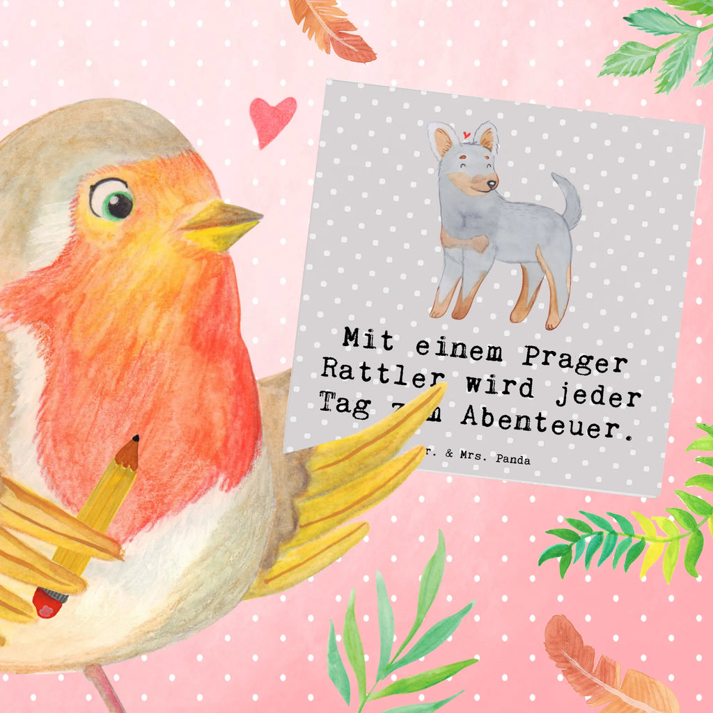 Deluxe Karte Prager Rattler Abenteuer Klappkarte, Glückwunschkarte, Einladungskarte, Geburtstagskarte, Hochwertige Klappkarte, Hochzeitskarte, Grußkarte, Karte, Hochwertige Grußkarte, Hund, Hunderasse, Rassehund, Hundebesitzer, Geschenk, Tierfreund, Schenken, Welpe