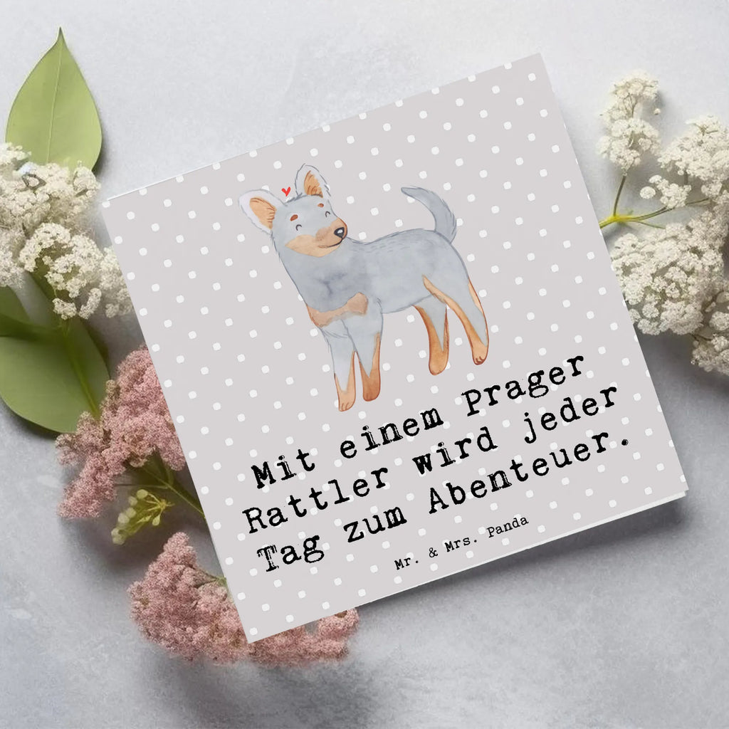 Deluxe Karte Prager Rattler Abenteuer Klappkarte, Glückwunschkarte, Einladungskarte, Geburtstagskarte, Hochwertige Klappkarte, Hochzeitskarte, Grußkarte, Karte, Hochwertige Grußkarte, Hund, Hunderasse, Rassehund, Hundebesitzer, Geschenk, Tierfreund, Schenken, Welpe