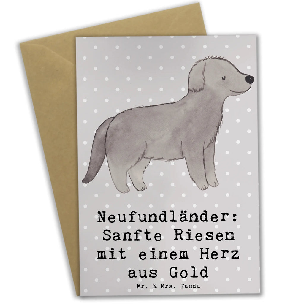 Grußkarte Neufundländer Liebe Ansichtskarten, Einladungskarte, Klappkarte, Karte, Grußkarte, Hochzeitskarte, Glückwunschkarte, Geburtstagskarte, Hund, Hunderasse, Rassehund, Hundebesitzer, Geschenk, Tierfreund, Schenken, Welpe