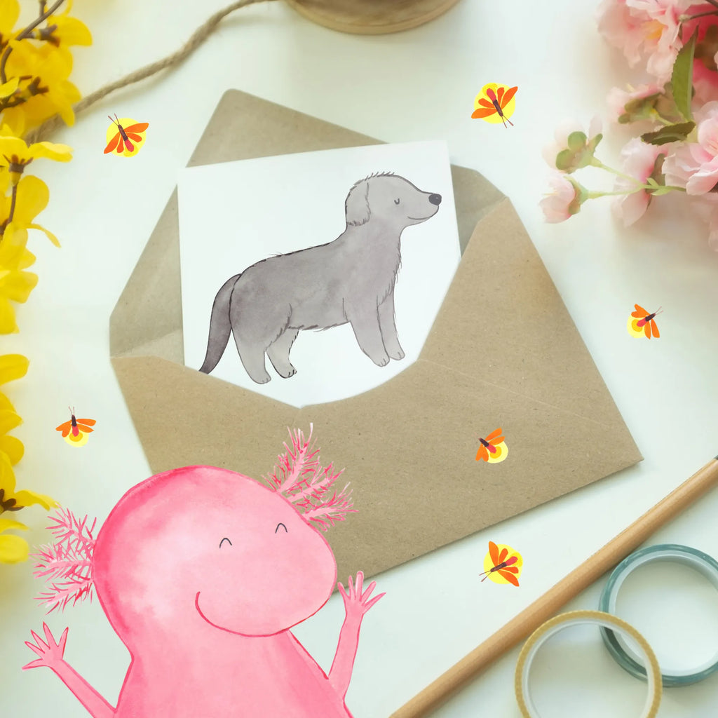 Greetings card Ein Neufundländer ist mehr als ein Hund, er ist Familie Klappkarte, Grußkarte, Geburtstagskarte, Ansichtskarten, Glückwunschkarte, Einladungskarte, Karte, Hochzeitskarte, Hund, Hunderasse, Rassehund, Hundebesitzer, Geschenk, Tierfreund, Schenken, Welpe