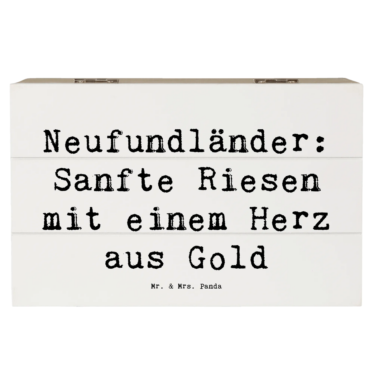 Holzkiste Spruch Neufundländer Liebe