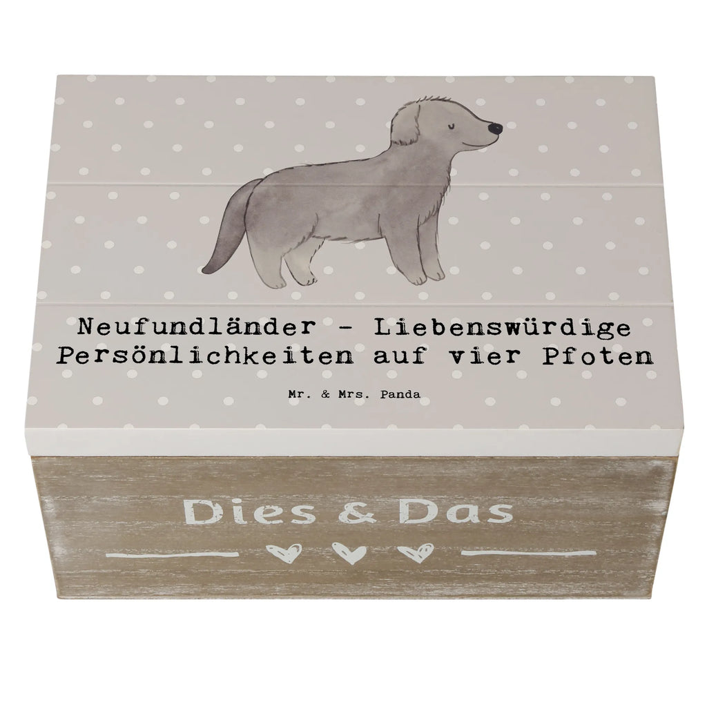 Wooden chest Neufundländer - Liebenswürdige Persönlichkeiten auf vier Pfoten Schatulle, Erinnerungsbox, Geschenkbox, Erinnerungskiste, Aufbewahrungsbox, Schatzkiste, Holzkiste, Geschenkdose, XXL, Kiste, Truhe, Dekokiste, Hund, Hunderasse, Rassehund, Hundebesitzer, Geschenk, Tierfreund, Schenken, Welpe