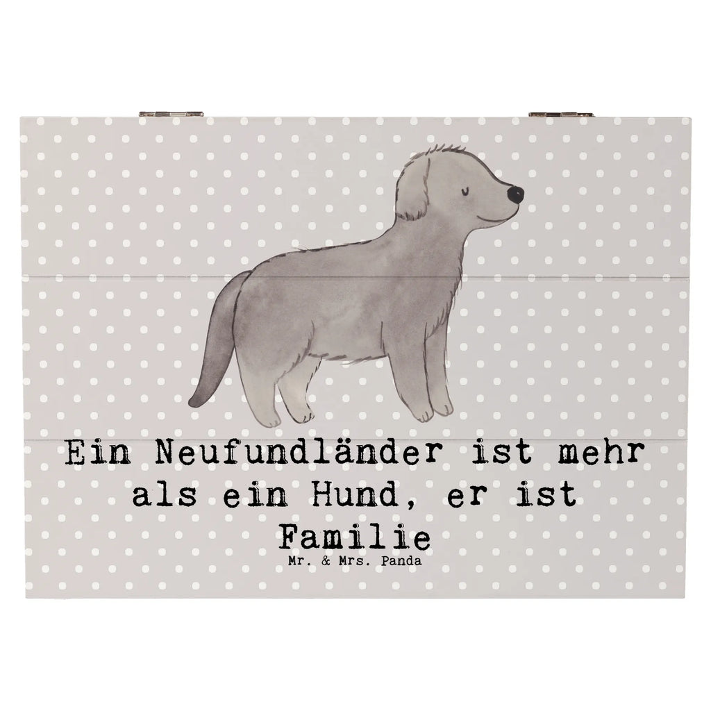 Holzkiste Neufundländer Familie Truhe, Kiste, XXL, Erinnerungskiste, Dekokiste, Erinnerungsbox, Geschenkbox, Geschenkdose, Aufbewahrungsbox, Schatulle, Holzkiste, Schatzkiste, Hund, Hunderasse, Rassehund, Hundebesitzer, Geschenk, Tierfreund, Schenken, Welpe