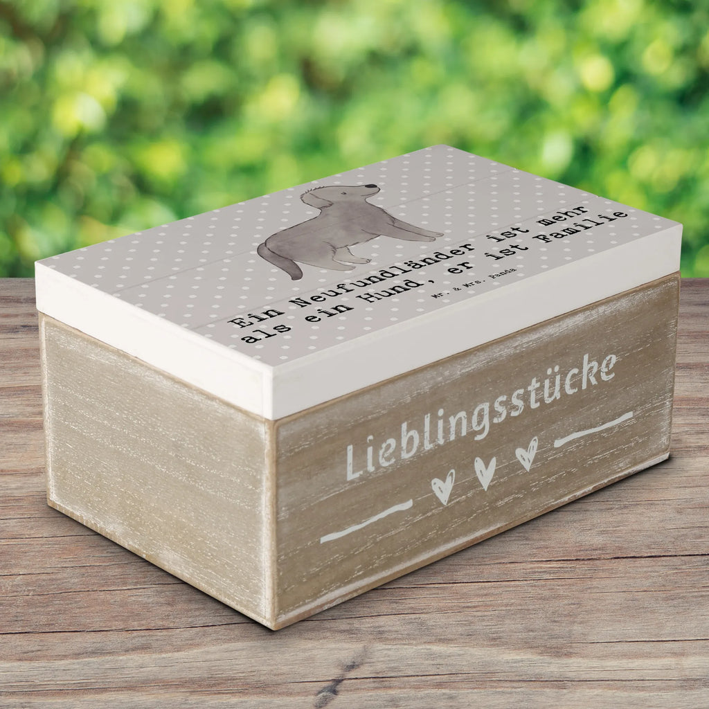 Holzkiste Neufundländer Familie Truhe, Kiste, XXL, Erinnerungskiste, Dekokiste, Erinnerungsbox, Geschenkbox, Geschenkdose, Aufbewahrungsbox, Schatulle, Holzkiste, Schatzkiste, Hund, Hunderasse, Rassehund, Hundebesitzer, Geschenk, Tierfreund, Schenken, Welpe