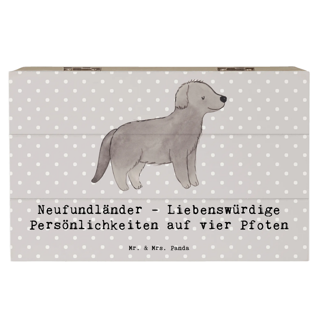 Wooden chest Neufundländer - Liebenswürdige Persönlichkeiten auf vier Pfoten Schatulle, Erinnerungsbox, Geschenkbox, Erinnerungskiste, Aufbewahrungsbox, Schatzkiste, Holzkiste, Geschenkdose, XXL, Kiste, Truhe, Dekokiste, Hund, Hunderasse, Rassehund, Hundebesitzer, Geschenk, Tierfreund, Schenken, Welpe