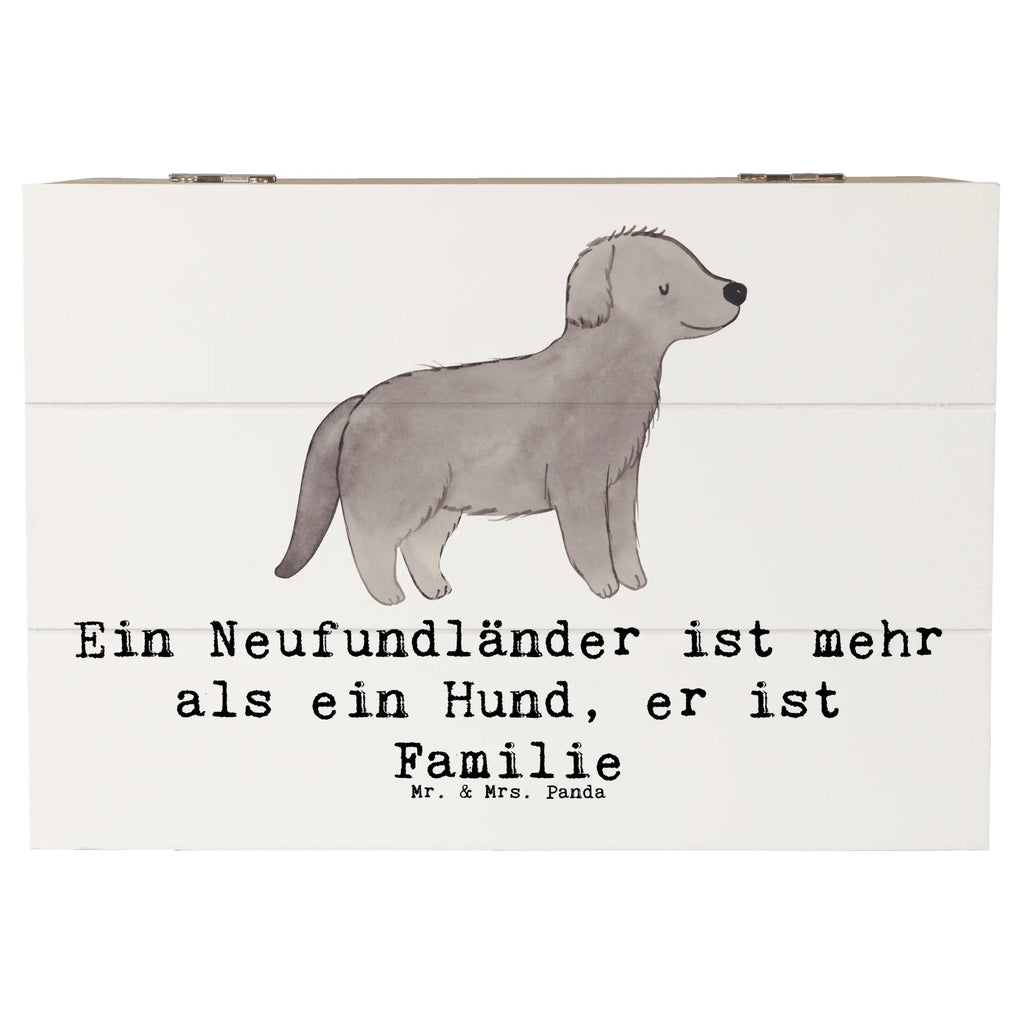 Holzkiste Neufundländer Familie Truhe, Kiste, XXL, Erinnerungskiste, Dekokiste, Erinnerungsbox, Geschenkbox, Geschenkdose, Aufbewahrungsbox, Schatulle, Holzkiste, Schatzkiste, Hund, Hunderasse, Rassehund, Hundebesitzer, Geschenk, Tierfreund, Schenken, Welpe