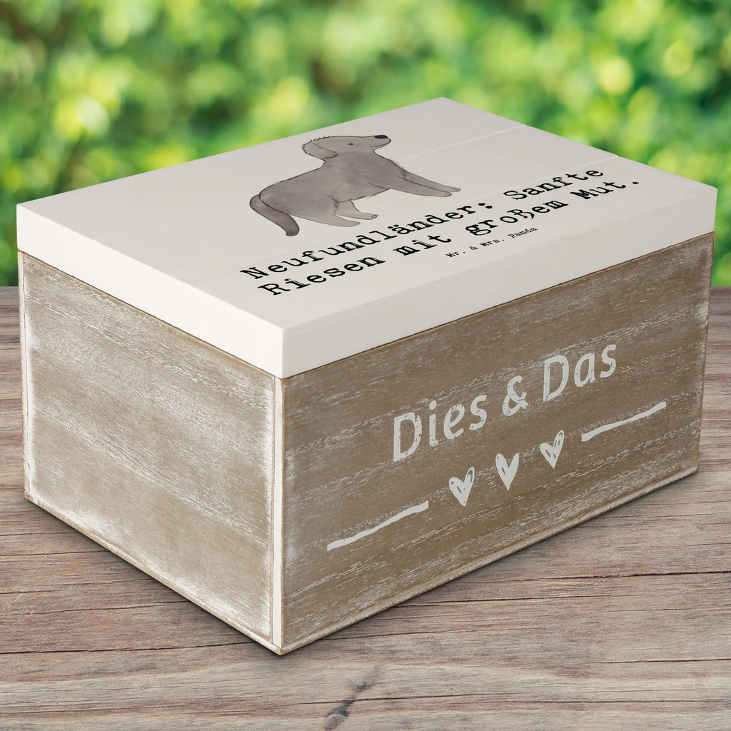 Holzkiste Neufundländer Liebe Dekokiste, Erinnerungsbox, Schatulle, Truhe, Kiste, Schatzkiste, Erinnerungskiste, Geschenkbox, Holzkiste, XXL, Geschenkdose, Aufbewahrungsbox, Hund, Hunderasse, Rassehund, Hundebesitzer, Geschenk, Tierfreund, Schenken, Welpe