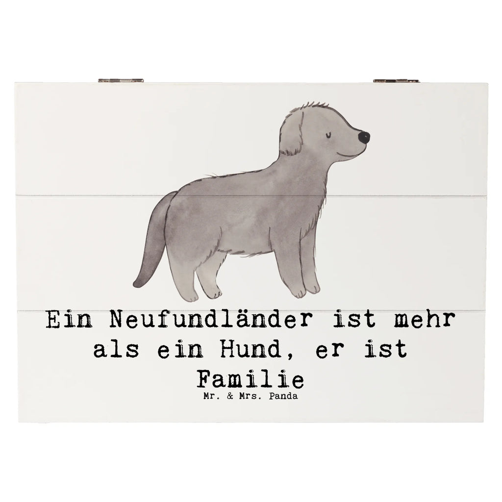 Holzkiste Neufundländer Familie Truhe, Kiste, XXL, Erinnerungskiste, Dekokiste, Erinnerungsbox, Geschenkbox, Geschenkdose, Aufbewahrungsbox, Schatulle, Holzkiste, Schatzkiste, Hund, Hunderasse, Rassehund, Hundebesitzer, Geschenk, Tierfreund, Schenken, Welpe