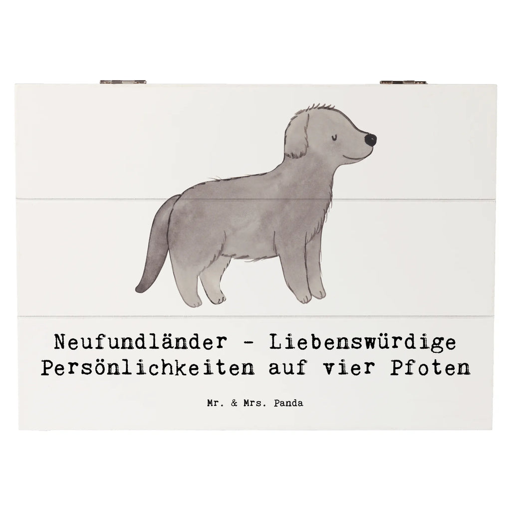 Wooden chest Neufundländer - Liebenswürdige Persönlichkeiten auf vier Pfoten Schatulle, Erinnerungsbox, Geschenkbox, Erinnerungskiste, Aufbewahrungsbox, Schatzkiste, Holzkiste, Geschenkdose, XXL, Kiste, Truhe, Dekokiste, Hund, Hunderasse, Rassehund, Hundebesitzer, Geschenk, Tierfreund, Schenken, Welpe