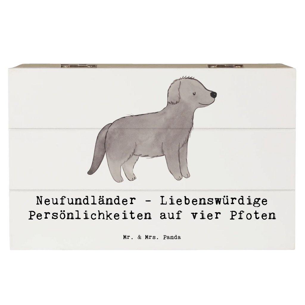 Wooden chest Neufundländer - Liebenswürdige Persönlichkeiten auf vier Pfoten Schatulle, Erinnerungsbox, Geschenkbox, Erinnerungskiste, Aufbewahrungsbox, Schatzkiste, Holzkiste, Geschenkdose, XXL, Kiste, Truhe, Dekokiste, Hund, Hunderasse, Rassehund, Hundebesitzer, Geschenk, Tierfreund, Schenken, Welpe