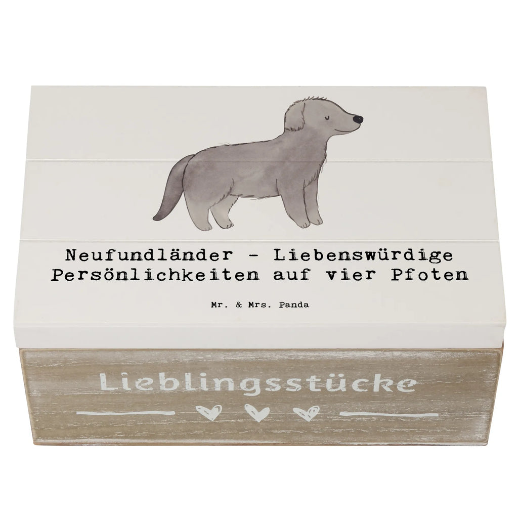 Wooden chest Neufundländer - Liebenswürdige Persönlichkeiten auf vier Pfoten Schatulle, Erinnerungsbox, Geschenkbox, Erinnerungskiste, Aufbewahrungsbox, Schatzkiste, Holzkiste, Geschenkdose, XXL, Kiste, Truhe, Dekokiste, Hund, Hunderasse, Rassehund, Hundebesitzer, Geschenk, Tierfreund, Schenken, Welpe