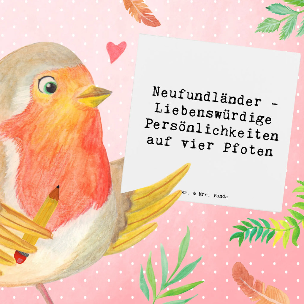 Deluxe Karte Spruch Neufundländer Persönlichkeiten Karte, Klappkarte, Hochzeitskarte, Hochwertige Grußkarte, Grußkarte, Einladungskarte, Hochwertige Klappkarte, Geburtstagskarte, Glückwunschkarte, Hund, Hunderasse, Rassehund, Hundebesitzer, Geschenk, Tierfreund, Schenken, Welpe