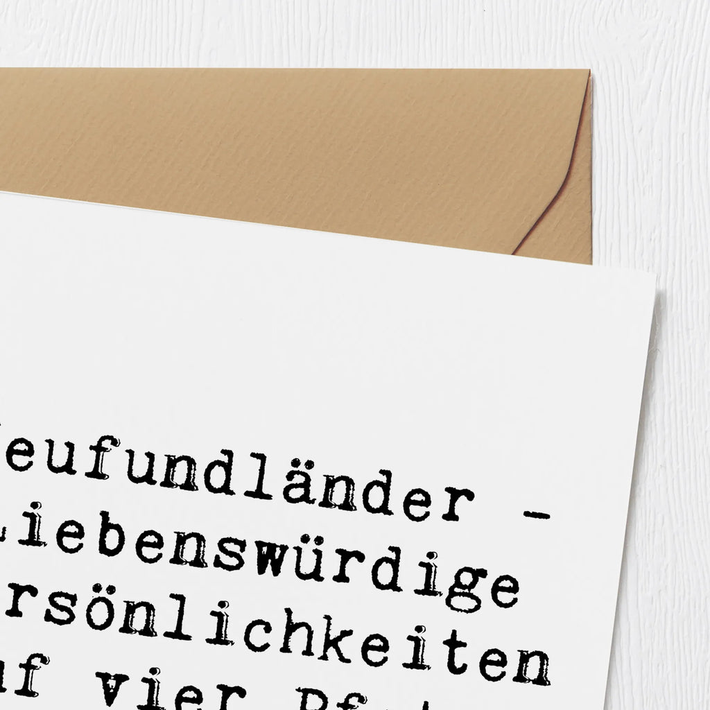 Deluxe Karte Spruch Neufundländer Persönlichkeiten Karte, Klappkarte, Hochzeitskarte, Hochwertige Grußkarte, Grußkarte, Einladungskarte, Hochwertige Klappkarte, Geburtstagskarte, Glückwunschkarte, Hund, Hunderasse, Rassehund, Hundebesitzer, Geschenk, Tierfreund, Schenken, Welpe