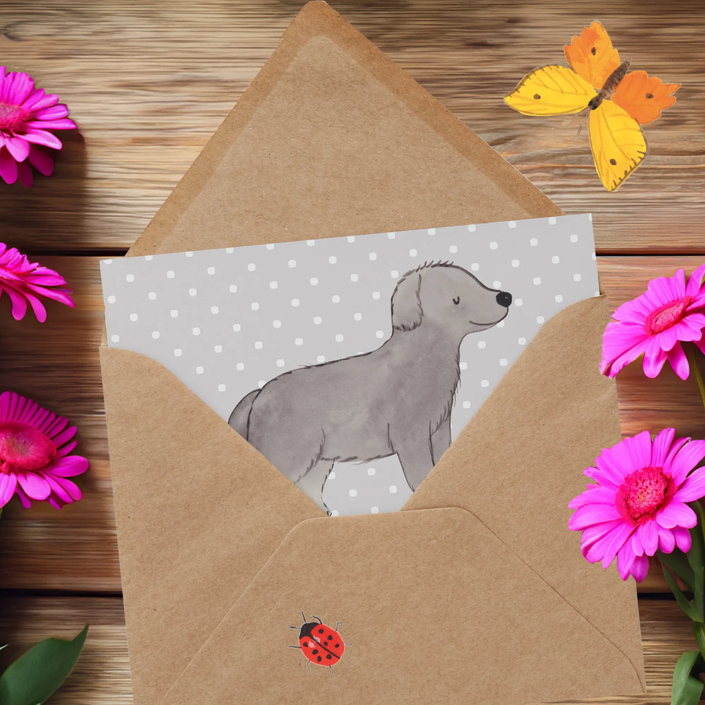 Deluxe Karte Neufundländer Familie Glückwunschkarte, Hochzeitskarte, Klappkarte, Karte, Hochwertige Klappkarte, Grußkarte, Hochwertige Grußkarte, Einladungskarte, Geburtstagskarte, Hund, Hunderasse, Rassehund, Hundebesitzer, Geschenk, Tierfreund, Schenken, Welpe