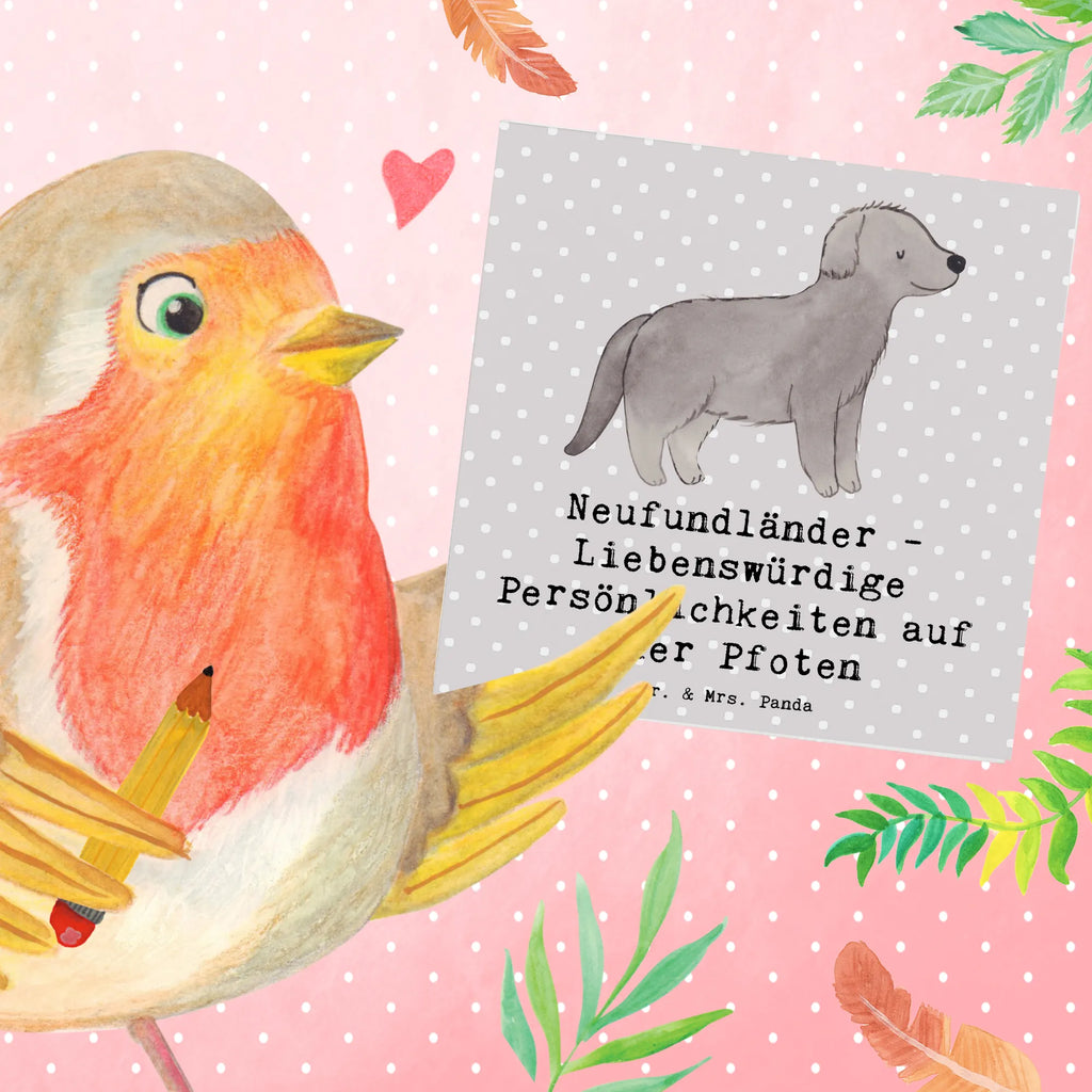Deluxe Karte Neufundländer Persönlichkeiten Hochwertige Grußkarte, Klappkarte, Einladungskarte, Hochwertige Klappkarte, Hochzeitskarte, Glückwunschkarte, Karte, Grußkarte, Geburtstagskarte, Hund, Hunderasse, Rassehund, Hundebesitzer, Geschenk, Tierfreund, Schenken, Welpe
