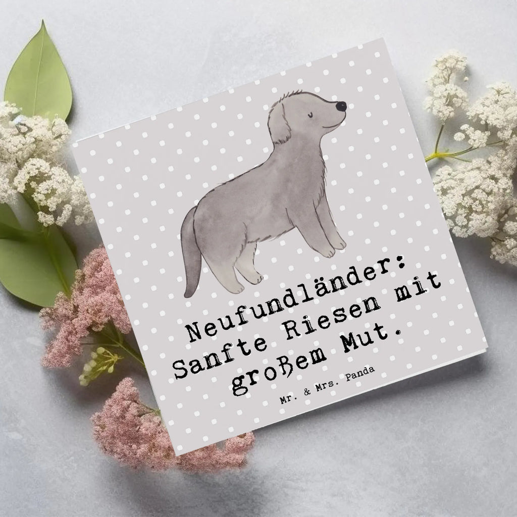 Deluxe Card Neufundländer: Sanfte Riesen mit großem Mut. Karte, Klappkarte, Hochwertige Grußkarte, Grußkarte, Einladungskarte, Hochwertige Klappkarte, Glückwunschkarte, Hochzeitskarte, Geburtstagskarte, Hund, Hunderasse, Rassehund, Hundebesitzer, Geschenk, Tierfreund, Schenken, Welpe