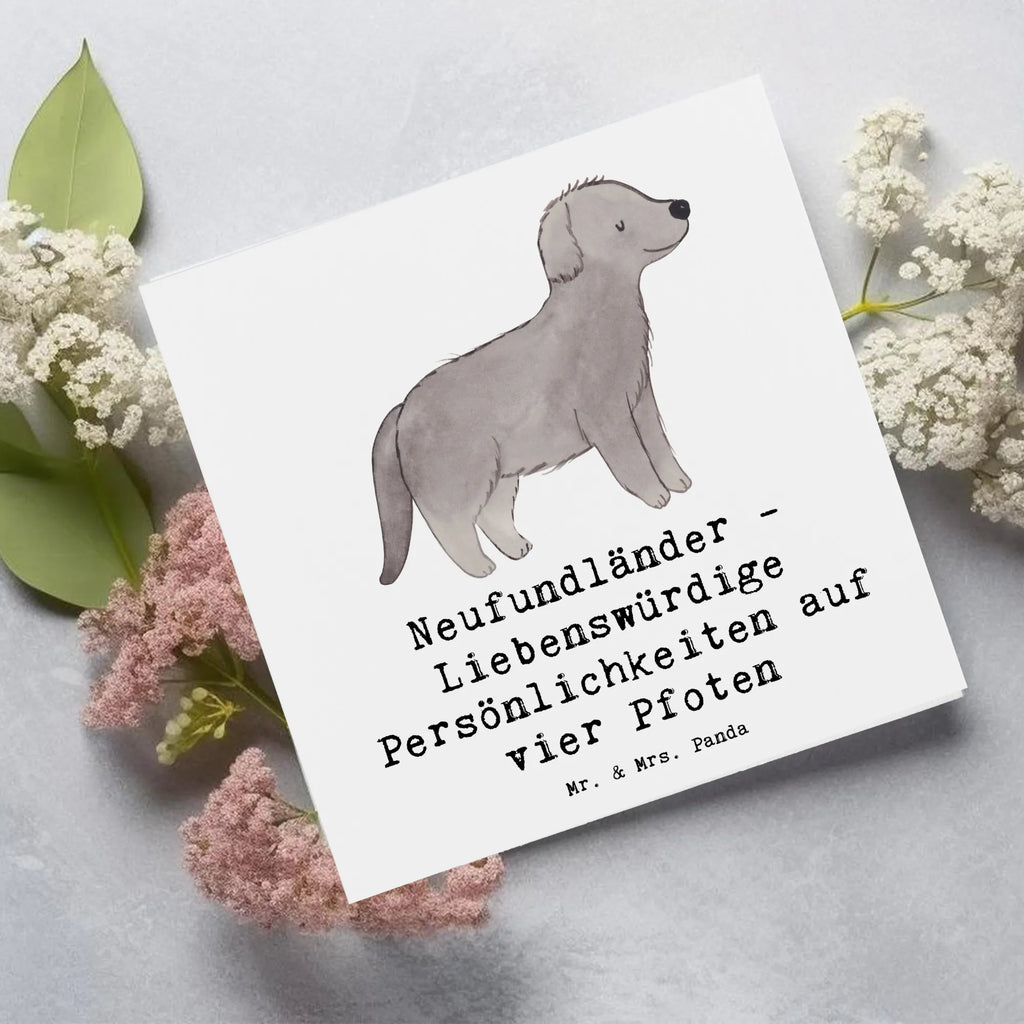 Deluxe Karte Neufundländer Persönlichkeiten Hochwertige Grußkarte, Klappkarte, Einladungskarte, Hochwertige Klappkarte, Hochzeitskarte, Glückwunschkarte, Karte, Grußkarte, Geburtstagskarte, Hund, Hunderasse, Rassehund, Hundebesitzer, Geschenk, Tierfreund, Schenken, Welpe