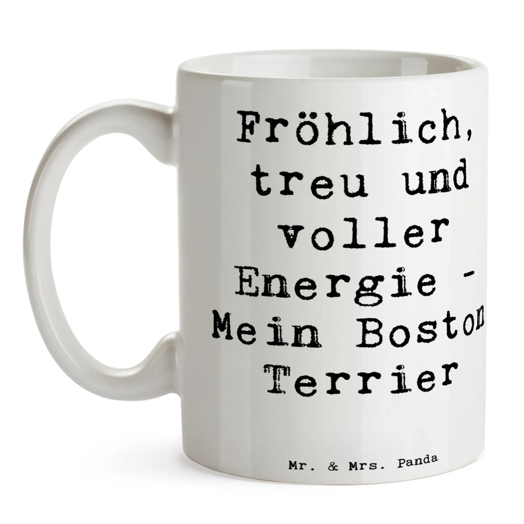 Tasse Spruch Boston Terrier Freude Teetasse, Keramiktasse, Bürotasse, Porzellantasse, Tasse, Tasse mit Zitaten, Geschenktasse, Kaffeetasse, Tasse mit Motiven, Hund, Hunderasse, Rassehund, Hundebesitzer, Geschenk, Tierfreund, Schenken, Welpe
