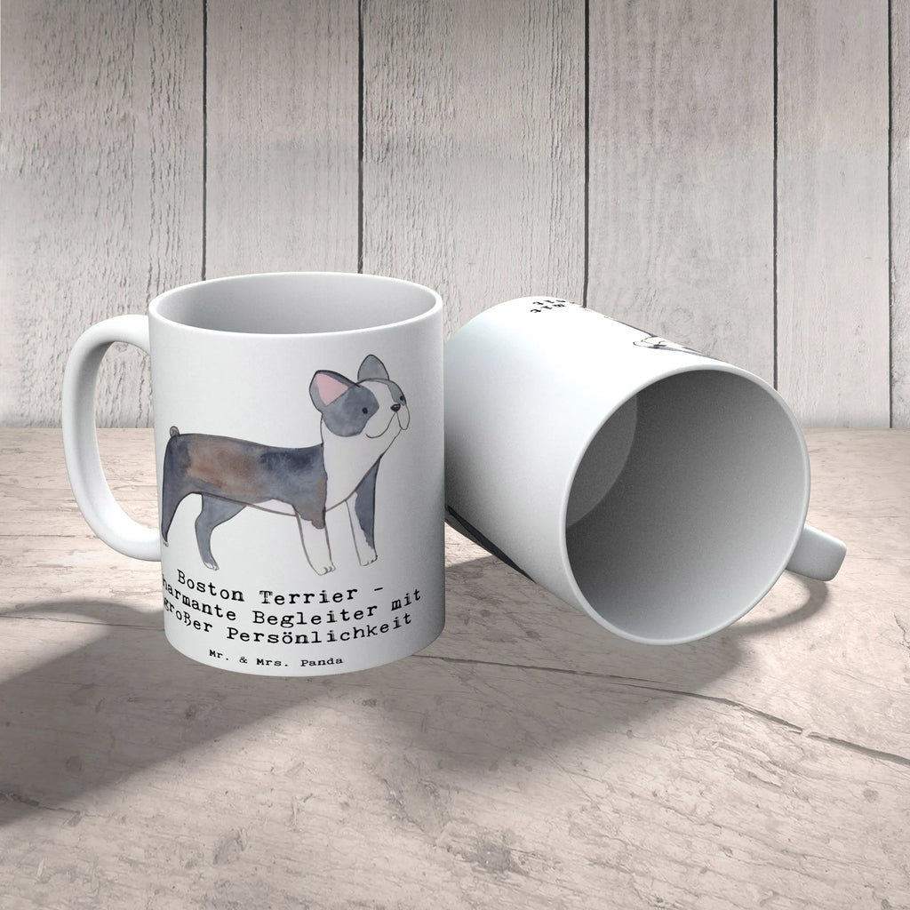 Tasse Boston Terrier Begleiter Tasse mit Motiven, Keramiktasse, Kaffeetasse, Teetasse, Porzellantasse, Bürotasse, Tasse, Tasse mit Zitaten, Geschenktasse, Hund, Hunderasse, Rassehund, Hundebesitzer, Geschenk, Tierfreund, Schenken, Welpe