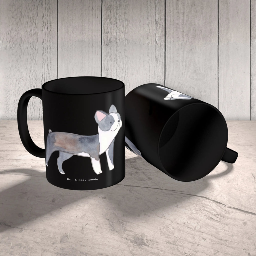 Tasse Boston Terrier Begleiter Tasse mit Motiven, Keramiktasse, Kaffeetasse, Teetasse, Porzellantasse, Bürotasse, Tasse, Tasse mit Zitaten, Geschenktasse, Hund, Hunderasse, Rassehund, Hundebesitzer, Geschenk, Tierfreund, Schenken, Welpe