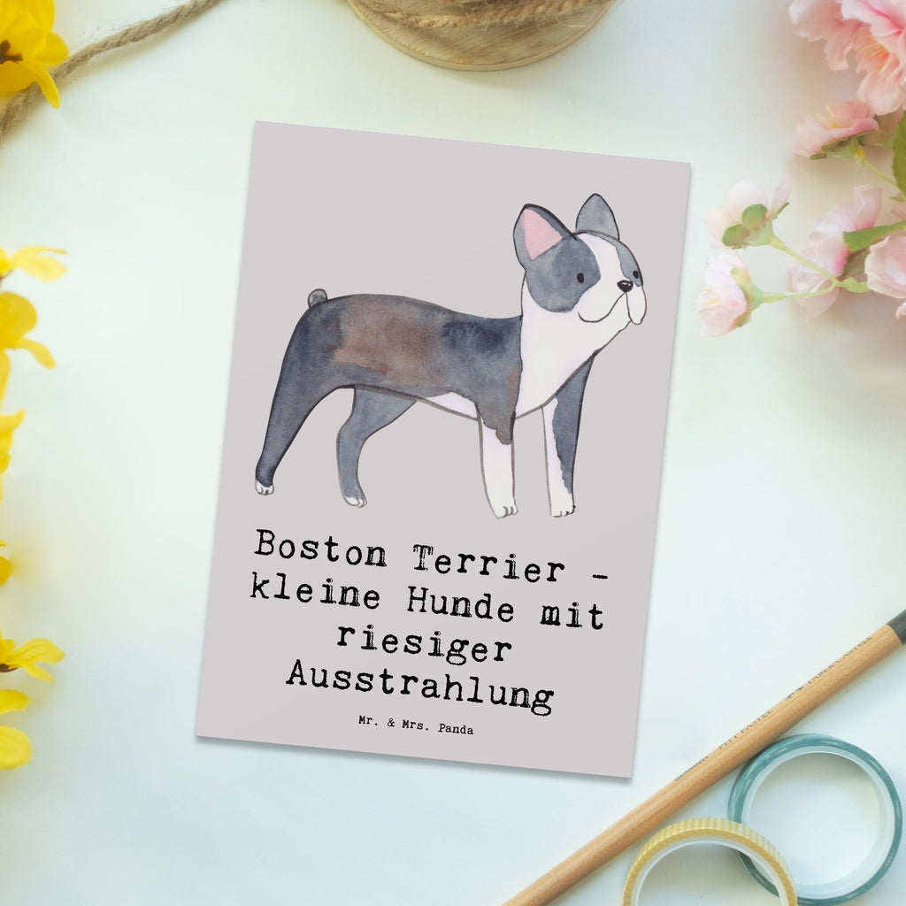 Postkarte Boston Terrier Grußkarte, Einladungskarte, Dankeskarte, Einladung, Geschenkkarte, Ansichtskarten, Karte, Einladung Geburtstag, Einladungskarten Geburtstag, Postkarte, Ansichtskarte, Geburtstagskarte, Hund, Hunderasse, Rassehund, Hundebesitzer, Geschenk, Tierfreund, Schenken, Welpe