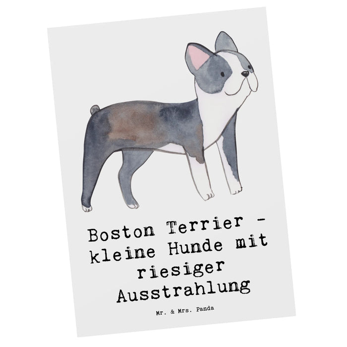 Postkarte Boston Terrier